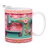 Personalized Accent Mug Crochet Ceramic Coffee Cup Yarn Hooks And Tools Design Knitting Mom Gift for Crocheting Moms Grandma Wife Daughter