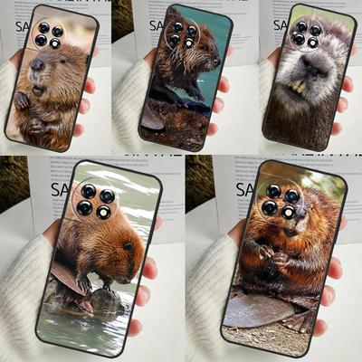 Funda Animal Castor Para OnePlus 12 11 9 10 Pro 9RT 10T 10R 12R OnePlus Nord 2 CE 3 Lite CE4 N10 N20 Cubierta