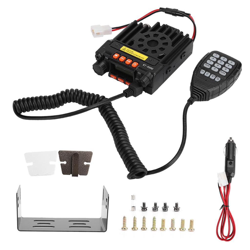 KT-8900 Aluminium Alloy Automatic Locking Four Waveband Car Radio Mini Broadcasting Station Walkie