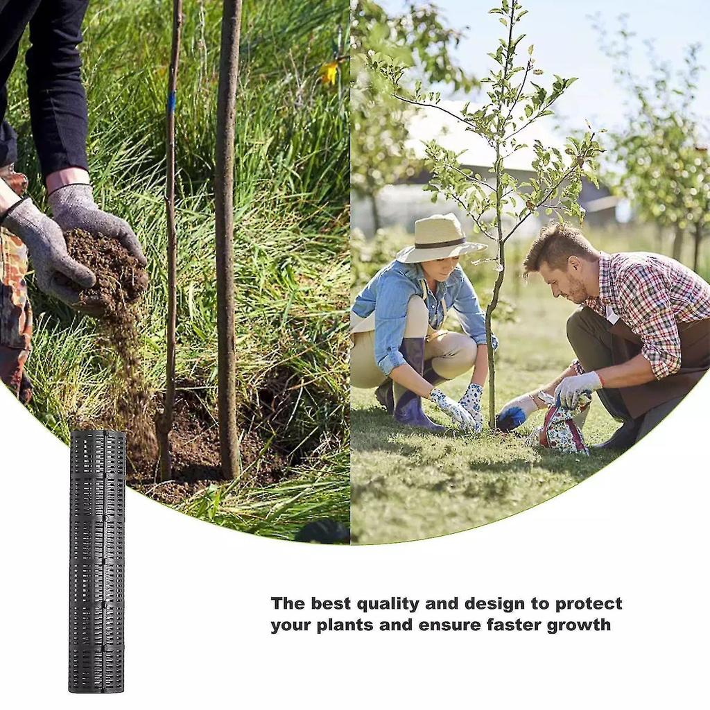 3pcs Tree Bark Protector Easily Expandable Wear Resistant Weather-proof Landscape Plants Saplings Trunk Protectors For Garden Jikaix