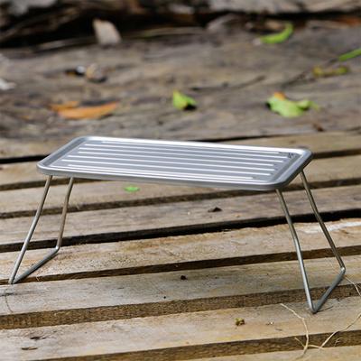 TOMSHOO Portable Outdoor Folding Camping Grill Titanium BBQ Grill Grate Ultralight Mini Table for