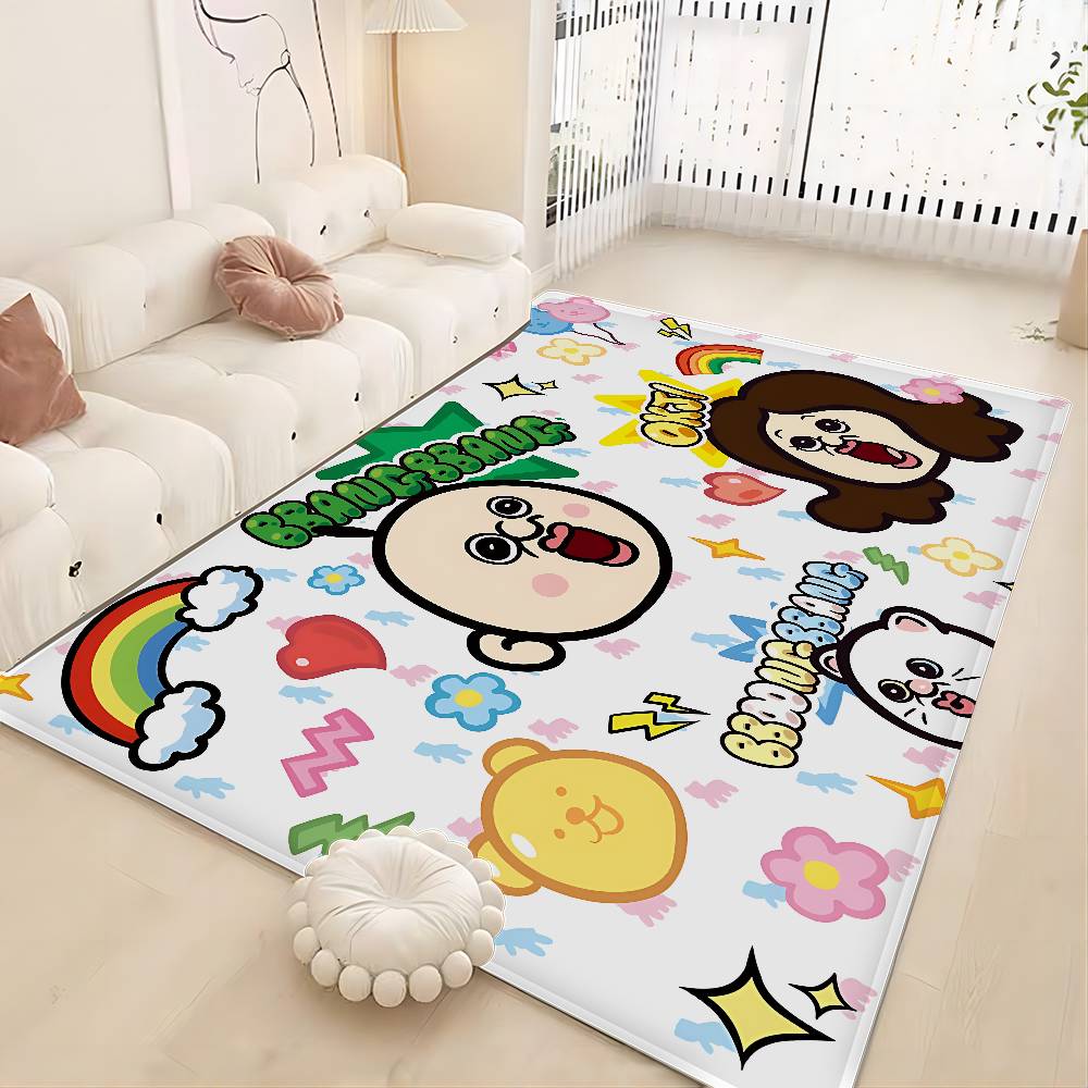 Korean Bangbang And Yuzhi Bathroom Mat INS Style Soft Bedroom Floor House Laundry Room Mat Anti-skid Welcome Doormat