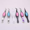 Stainless Steel Reverse Tweezers for Nail Art, Gel Polish, Crystal Nails, and DIY Extensions