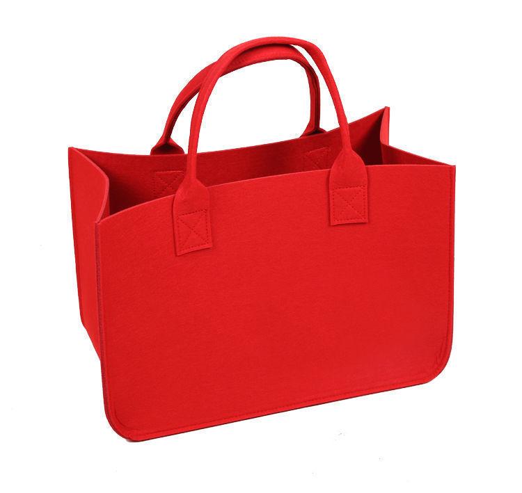 Large Capacity Felt Tote & Shoulder Bag - Stylish Commute & Storage Solution
