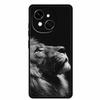 Black Silicone Case For Tecno Spark 40C Cases Wolf Luxury Protective Soft Back Cover For Tecno Pop 9 4G Case 6.67" Animal Fundas
