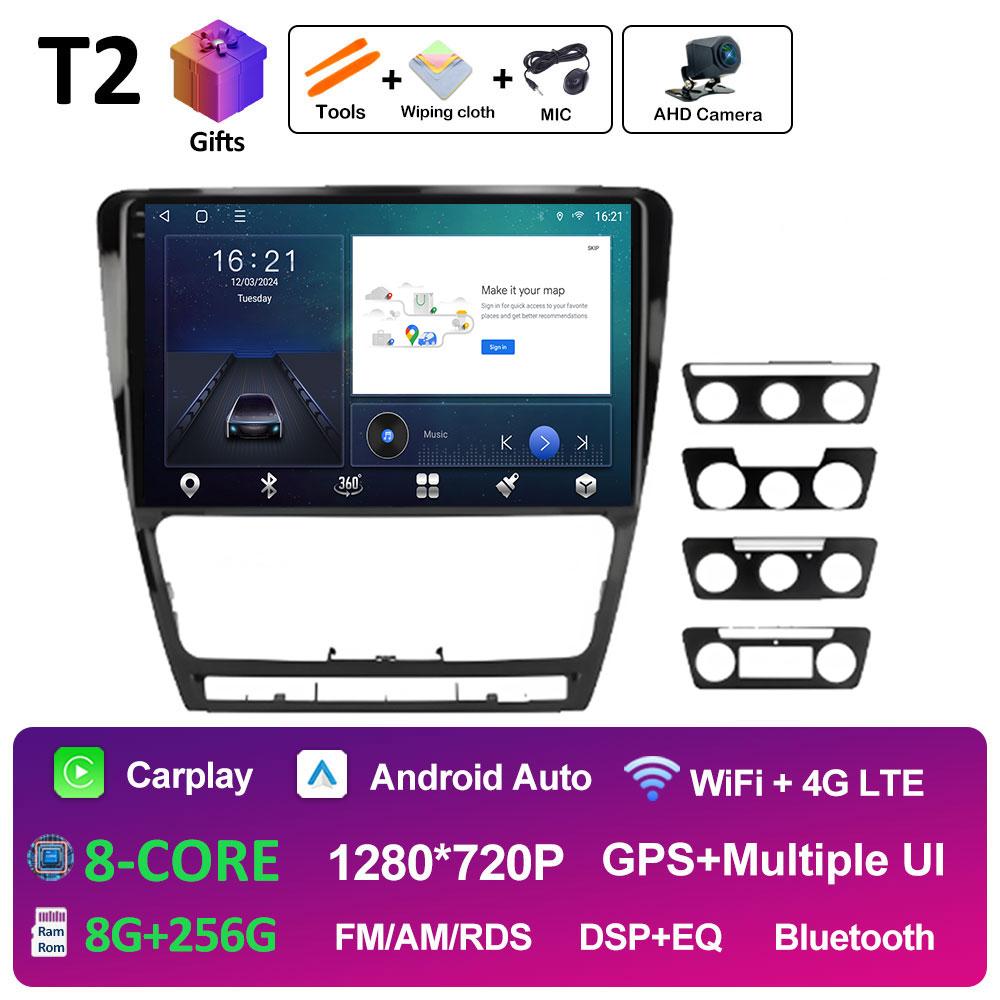 Intelligent System For Volkswagen Skoda Octavia 2 A5 2007 2008 2009 2010 2011 - 2014 Car Radio Player Android Auto Accessoires