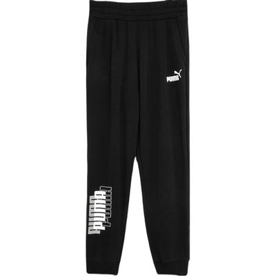 Power Logo Sweatpants Tr Comfortable Letter Logo Print Mid Waist Casual Pants Men Bottoms Black 683435-01
