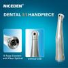 Niceden Contre-angle à fibre optique pour équipements dentaires 1:1 avec LED connectant la perceuse dentaire à jet unique micro moteur