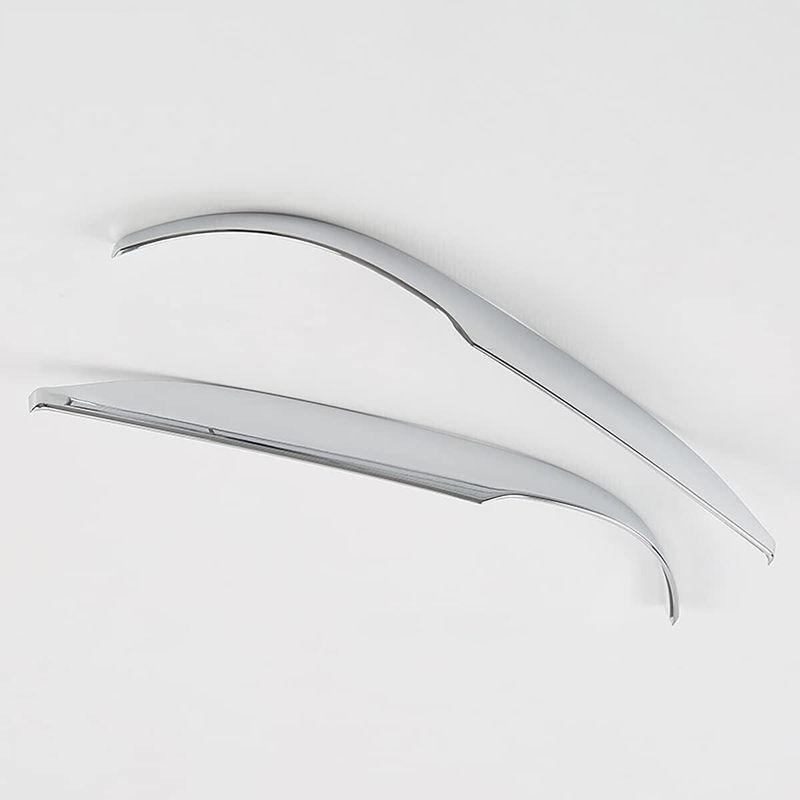 For LHD Toyota Highlander RAV4 2013-2018 ABS Chrome Side Rearview Mirror Strip Cover Door Wing Exterior Trim Adhesive Sticker