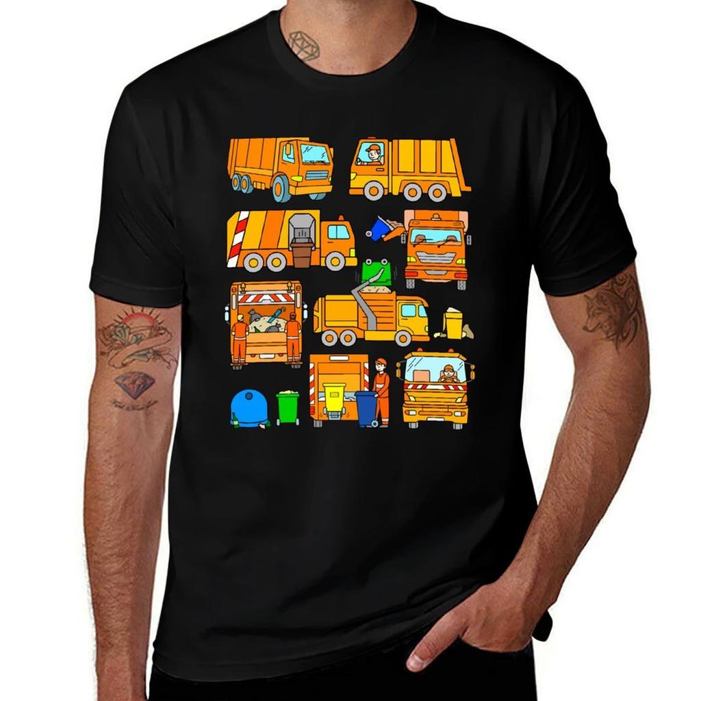 Trashtruck Boys Girls Trash Vehicles T-Shirt Outdoor Activity Sports T-Shirt