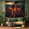 Volcanic eruption patterns Digital printing polyester wall tapestry suitable for use in living rooms bedrooms offices bars party
