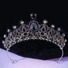 DIEZI Baroque Vintage Princess Queen Bridal Crown Headwear Crystal Tiara For Women Wedding Crown Hair Dress Accessories Zircon