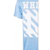 Off-White SS21 Virgil Abloh Religious Pattern Oil Painting T-Shirt Women Tops Blue OW-SS18-047