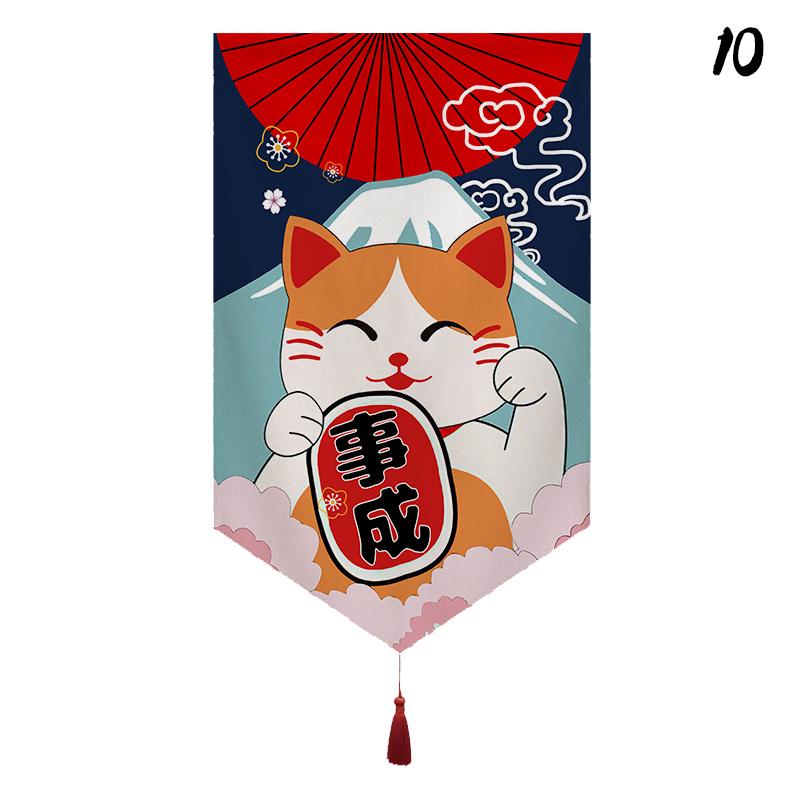 Japanisches Restaurant Dekor Kurzer Türvorhang Küche Sushi-Laden Hängender Halbvorhang Izakaya Banner Eingangsbereich Küchenabtrennung