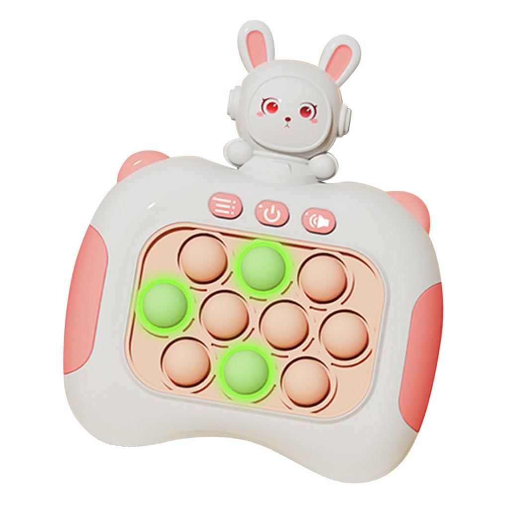 Quick Push Bubbles Game Toy Educational Decompression Light Up Pop Puzzle Toy for Adults Kids