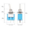 Smgda Toggle Switch with 5.9 inch (15 cm) Cable 6A/125VAC, 3A/250VAC 2 Pin SPST