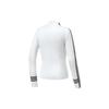 Fila Fitted Long Sleeve Knit Sweater With Striped Stand Collar Women Tops Jade-White A11W315401F-WT