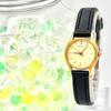 Used [NEW BATTERY] SEIKO Ladies Watch Gold 2P21-0A80 804701 New Strap