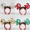 Sequin 2026 New Year Headbands Colorful Star Glitter Headwear Headpiece Comfortable Christmas Headband Christmas Party