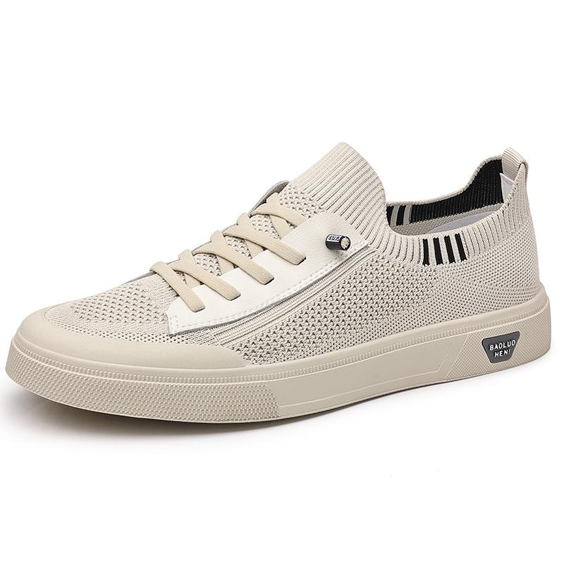 

Casual Man Sneakers Slip On Loafers Driving Boat Shoes Comfortable Walking Flats For Man Dude Non Slip Soft Moccasins Sneakers 38 бежевый