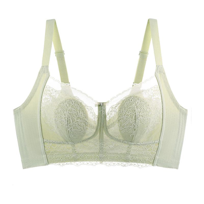Rabbit Ear Cup Bra Women's Thin Breathable Lace Bra Without Steel Ring Push Up Bra