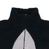 adidas Originals Contrasting Logo Suede Stand Collar Jacket Unisex Black HC0325