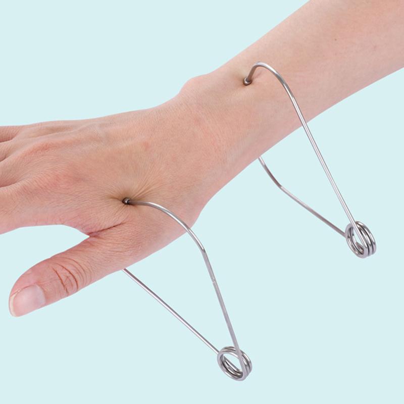 Acupoint Finger Joint Point Metal Massage Clip Portable Hand Meridian Massager Acupressure Clip Hand Acupuncture Points Chart