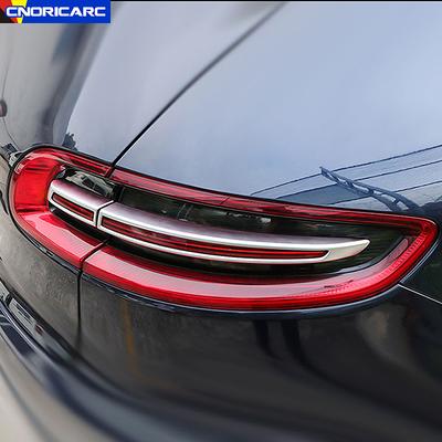 Biltillbehör Bakre dimljusram Dekorationsskydd Dekorationslister För Porsche Macan 2014-2017 Auto Yttre Dekaler