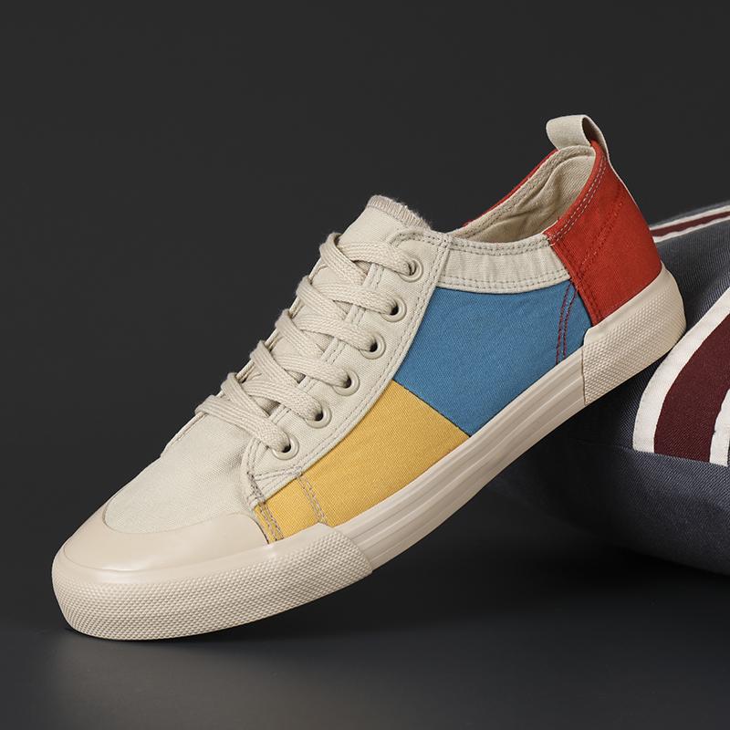 Men Luxury Sneakers Classic Vulcanized Shoes Fashion Canvas Footwear Male Outdoor Walking Casual Shoes For Men 2022 Newest Summer