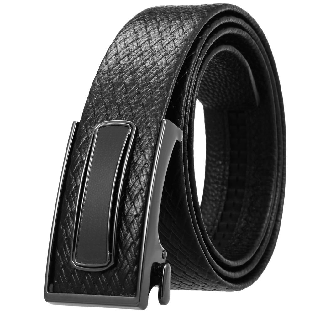 Ceinture tendance en cuir de vachette pleine fleur, boucle intérieure ceinture homme Ly36-23018-5