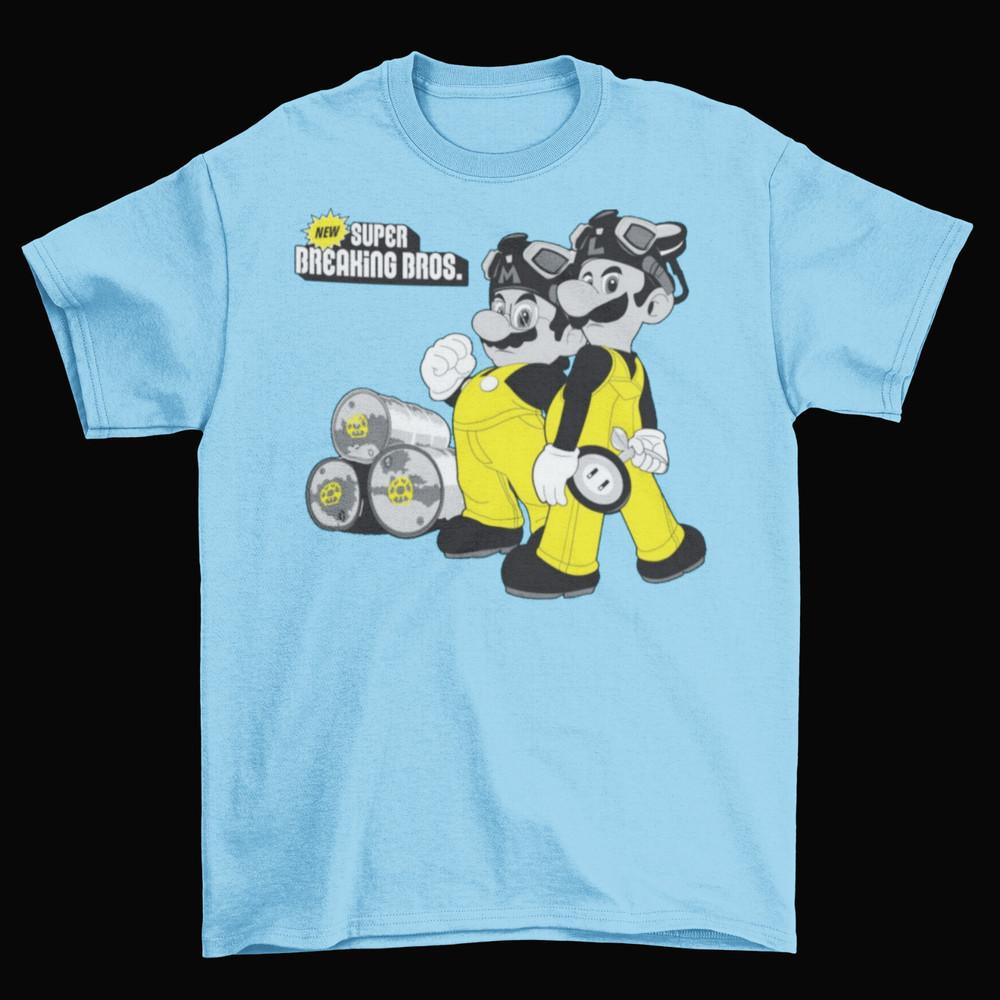 Breaking Bad Super Mario Brothers T-Shirt Unisex Cotton Sizes Heisenberg New