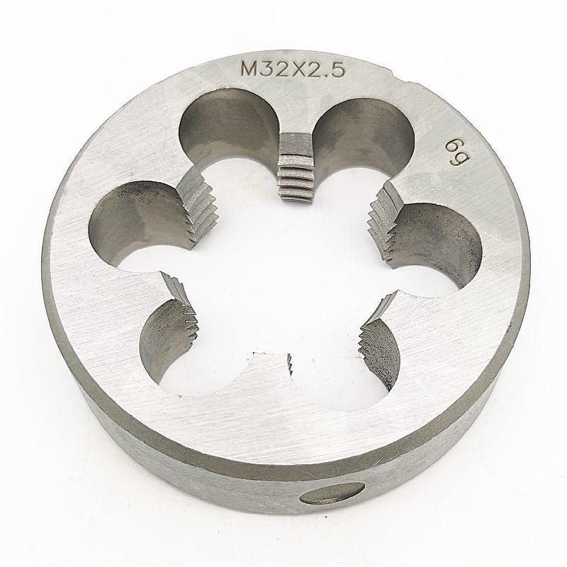 High-Speed Steel Round Die M30-M32, Various Pitches, Right/Left Reverse Thread, Stainless Steel