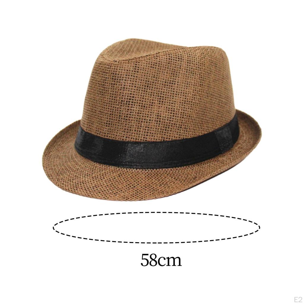 Top Hat Sun Summer Comfortable Stylish Breathable Men Women Beach Straw for Vocations
