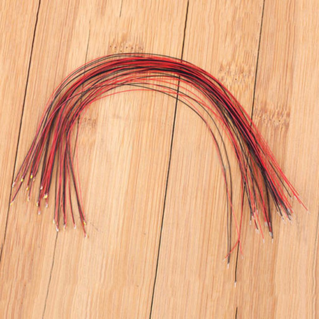 10 peças Novo T0402WM Pré-soldado Micro Litz Fios Cabos Branco Quente SMD Led 0402