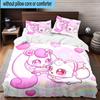 Heartsping Doll And Friends Fantasy 3pcs Bedding,Including 1pc Duvet Cover And 2pcs Pillowcases Perfect for Christmas,Ideal for Bedroom, Dormitory