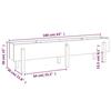 VidaXL Raised Garden Bed White 160x30x38 Cm Solid Pine Wood 825192