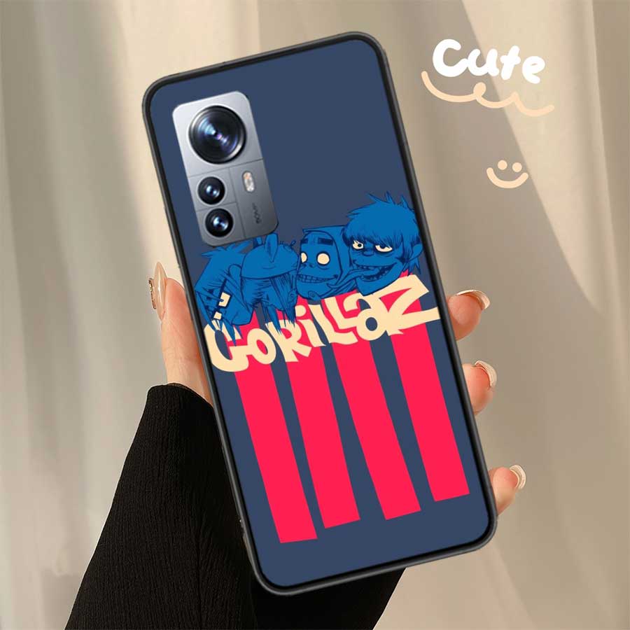 Gorillaz Anime Phone Case For Xiaomi Poco F7 Mi 14 Ultra 15 13 12 Pro 11T 10T 12T Pro 12X 11i 11 10 Lite 5G 9 8 Cover Capa Coque