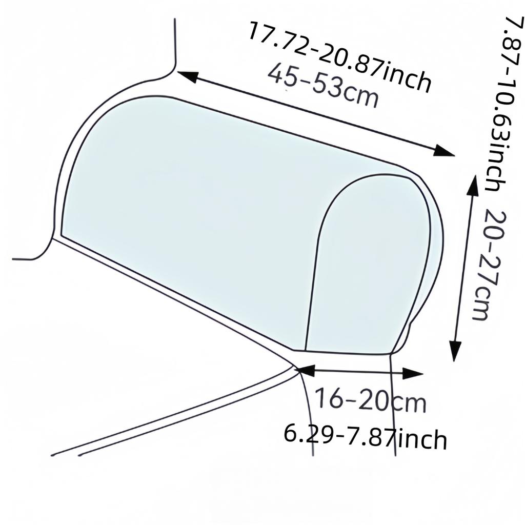 2PCS Luxurious Sofa Armrest Covers Soft and Thick Chair Arm Protectors, Universal Fit,Elastic Armrest Covers