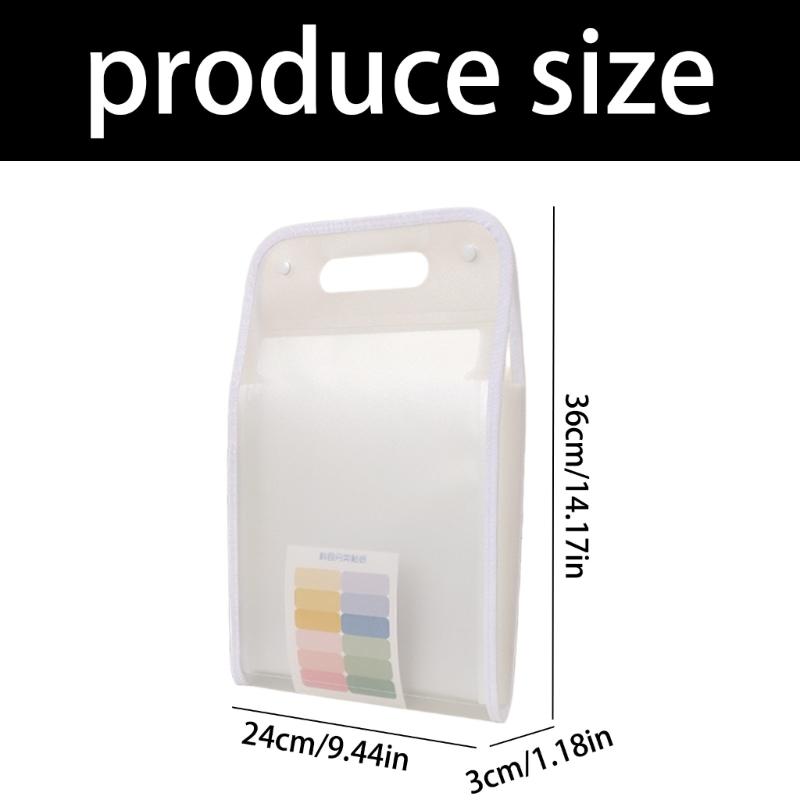 Large Capacity File Organizers Document File Folders Waterproof Accordions A4 Size File Bag With Strong Construction