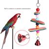Pet Bird Parrot Colorful Beads Bell Toys Chewing Swing Cage Accessory