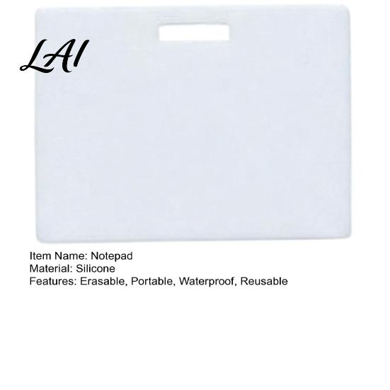 Easy Clean Silicone Memo Pad Note Pad Reusable Sticky Notepad Erasable and Waterproof Healthcare Worker Notepad Wipeable Small Notebook Portable