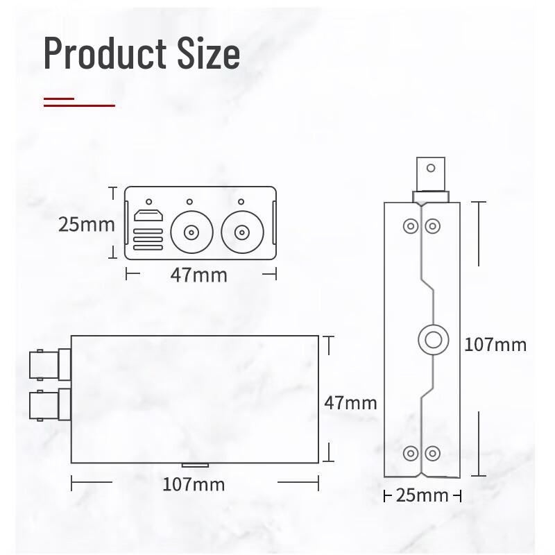 Professionele HDMI/SDI Bidirectionele Video Converter
