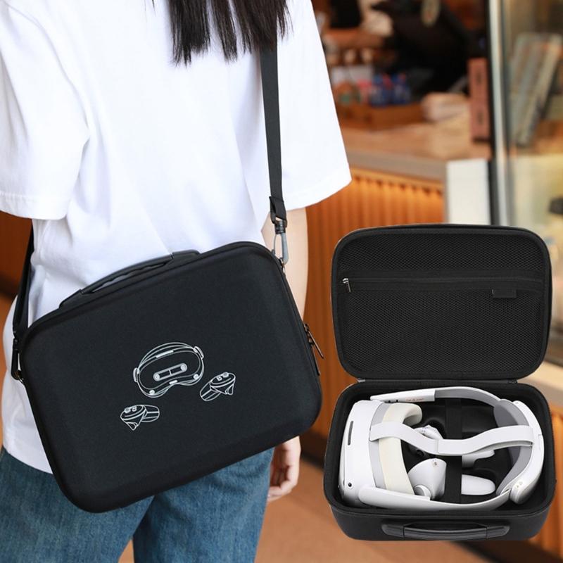 Portable Travel VR Carrying Case for 4 Ultra VR Shockproof EVA Storage Bag with Convenient Handle