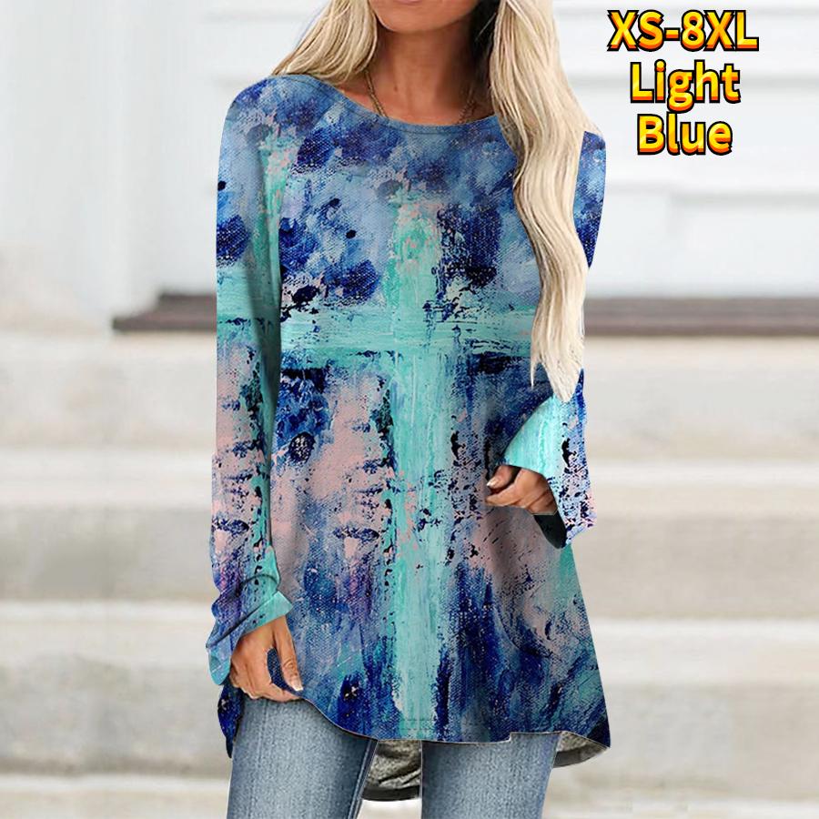 

Женская футболка с абстрактным рисунком в полоску Футболки с принтом Женская модная футболка Топы с длинным рукавом Футболки Женская футболка Винтаж XL