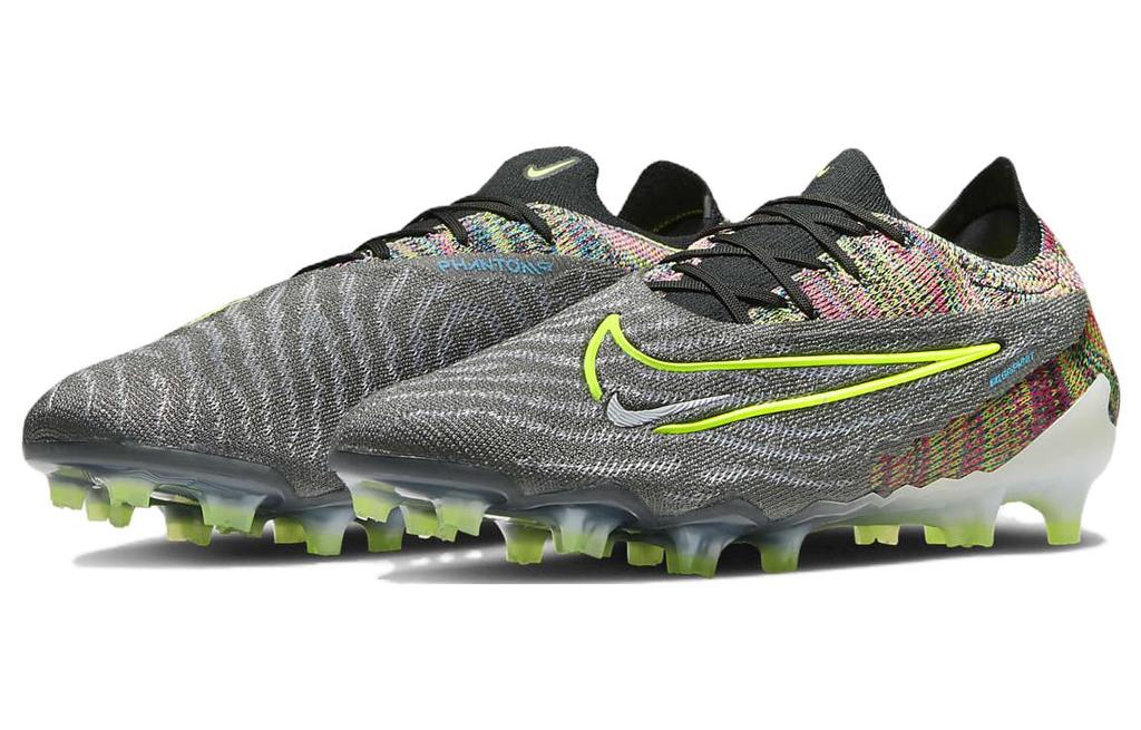 Nike Gripknit Phantom Gx Elite Fusion Fg Schwarz Weiß Blau Leuchten Volt DV6971-071