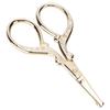 Vintage Embroidery Scissors Stainless Steel Tea Ceremony Bag   Stitch   Tool(Round Head Gold MJFY01 )