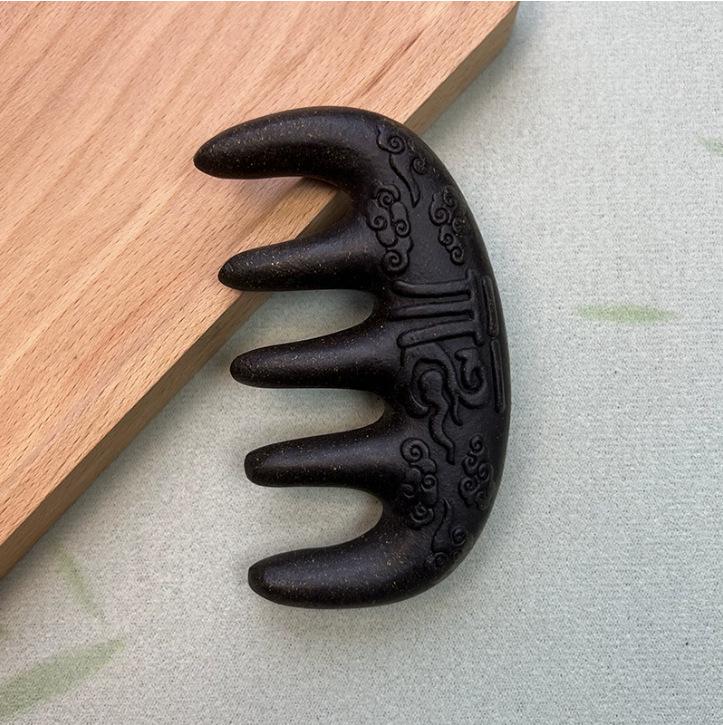 Immediate Wealth He Shou Wu Sandalwood Hair Comb - Traditional Chinese Medicine Massage Comb for Hair Care
