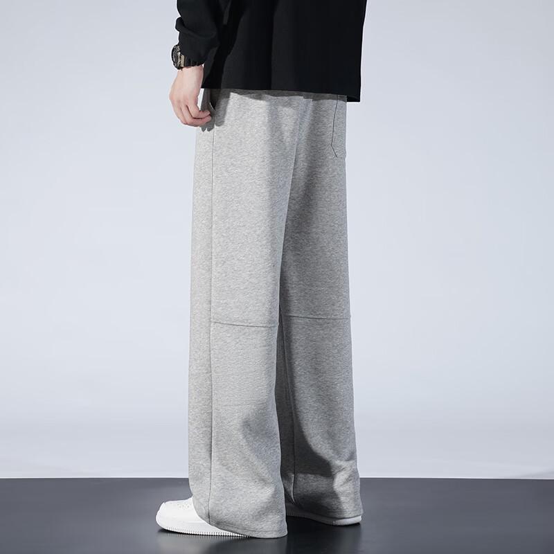 Men's Casual Cotton Blend Straight-Leg Sweatpants