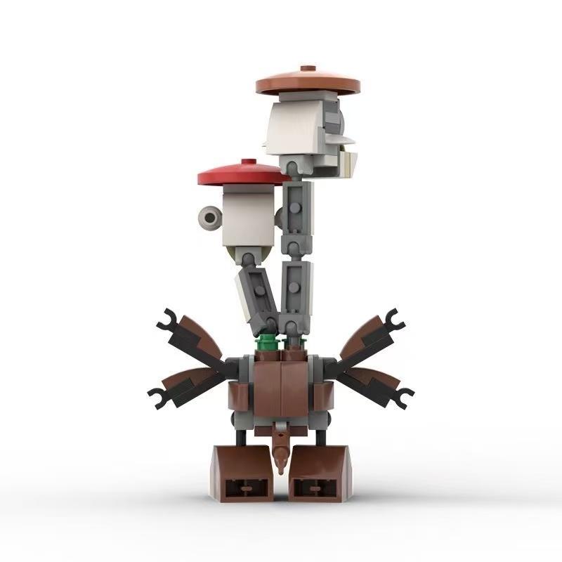 Non-Toxic Moc Set Of Double Ended Mushroom Paste Cartoon Toys Compatible With Building Block Models And Ornaments