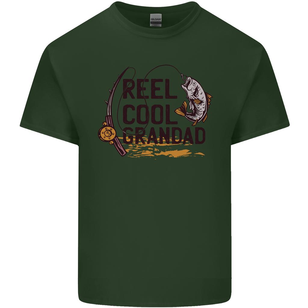 Reel Cool Grandad Funny Fishing FisherUnisex Unisexs Light Cotton TShirt